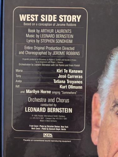 WEST SIDE STORY Digital Recording Leonard Bernstein Vinyl Orchestra Chorus LP - Picture 3 of 7