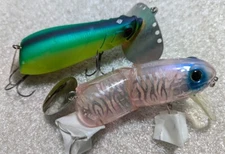 Set of 2 Big fishing lures Raid Japan Bulltank Bull Tank +Deps MT. Wake 