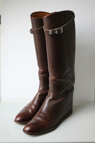 Hermes Hermès jumping Stivali equitazione in pelle vitello 40 (39) hardware  Palladio | eBay