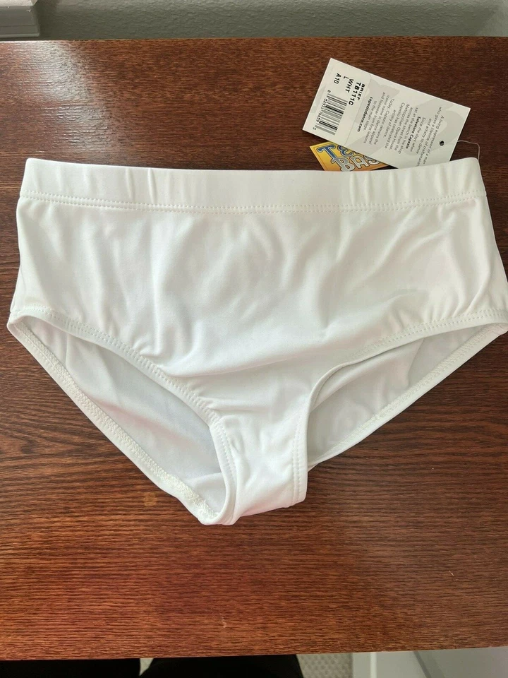 Girls & Ladies Capezio Dance Brief TB111/C White for undergarment and costumes - Image 3 of 3