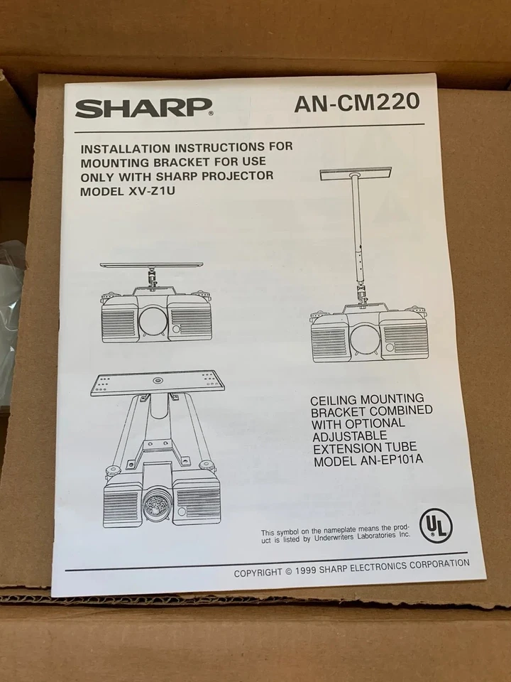 Sharp AN-CM220 Ceiling Mount Projector Bracket - Image 2 of 3