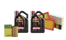 Motul + OEM Engine Oil Change Kit (5W-40) (10 Liter) (X-Cess 8100)