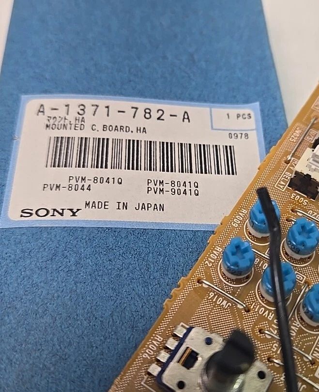 Sony PVM-8041Q 9041Q 8044 Mounted Circuit Board HA A-1371-782-A A1371782A OEM - Image 2 of 4