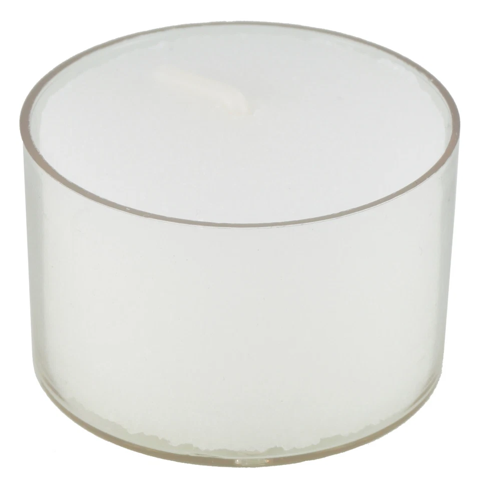 PRITOGO Teelichter, Transparent [50Stück] Ø 3,8 * 2,5 cm, Brenndauer: 8 St. - Bild 2 von 3