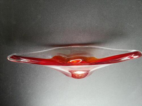 Murano Glas Schale Orange Rot + 063 - Bild 1 von 4