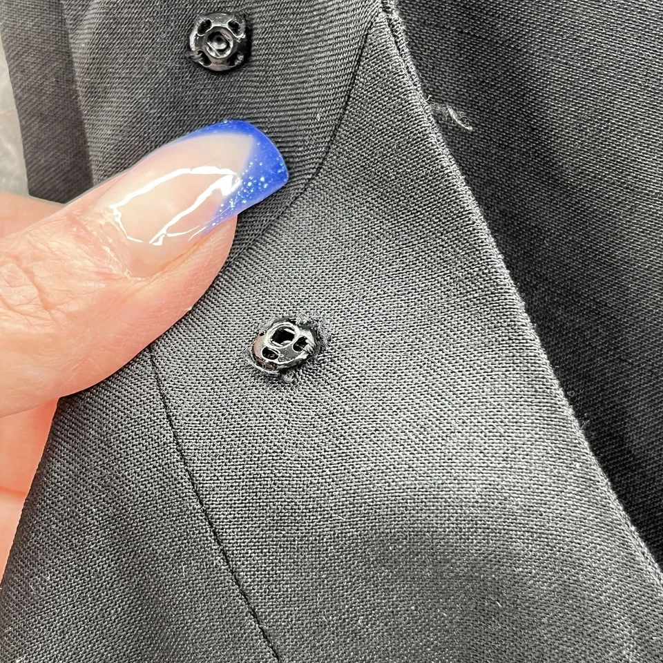 Vestido Alberta Ferretti para mujer 8 negro clásico sin mangas funda profesional LBD Italia Foto 4 de 4