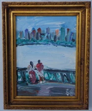 Original Street N York Hudson Impressionism Plain Air Painting