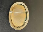 miniature portrait brooch depicting a royal lady in a blue dress Vintage victori — photo 10