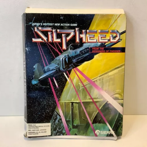 Silpheed Vintage Computer PC Game by Sierra 1988 3.5" Disk MS-DOS