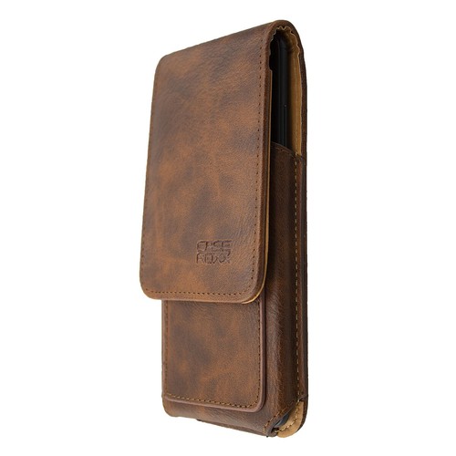 caseroxx Flap Pouch for Samsung Galaxy J7 Pro in brown made of real leather - Picture 4 of 4