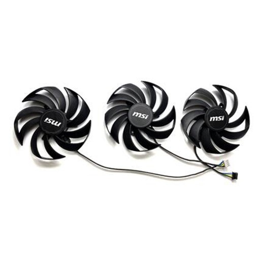 Graphics Card Cooling Fan PLD09210S12HH for MSI RTX3090ti 24GB BLACK TRIO Parts - Picture 6 of 6