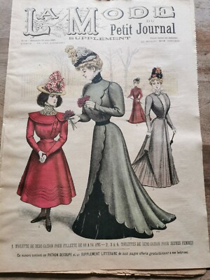 Revue Ancienne La Mode Du Petit Journal + Patron Robe Enfant N°12 De 1899 - Occasion