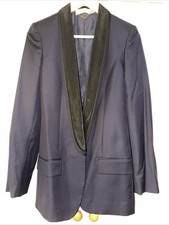 Stella Mccartney Blue Tuxedo Blazer It42 Uk10 Designer