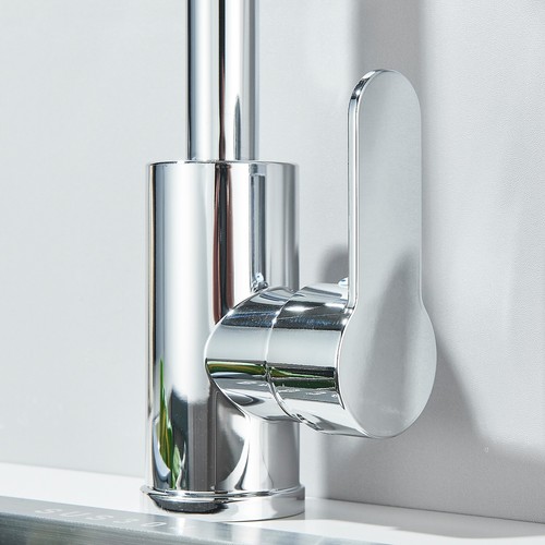 Miscelatore Rubinetto cucina cromato 360° monocomando lavello plastica rubinetto - Foto 6 di 8