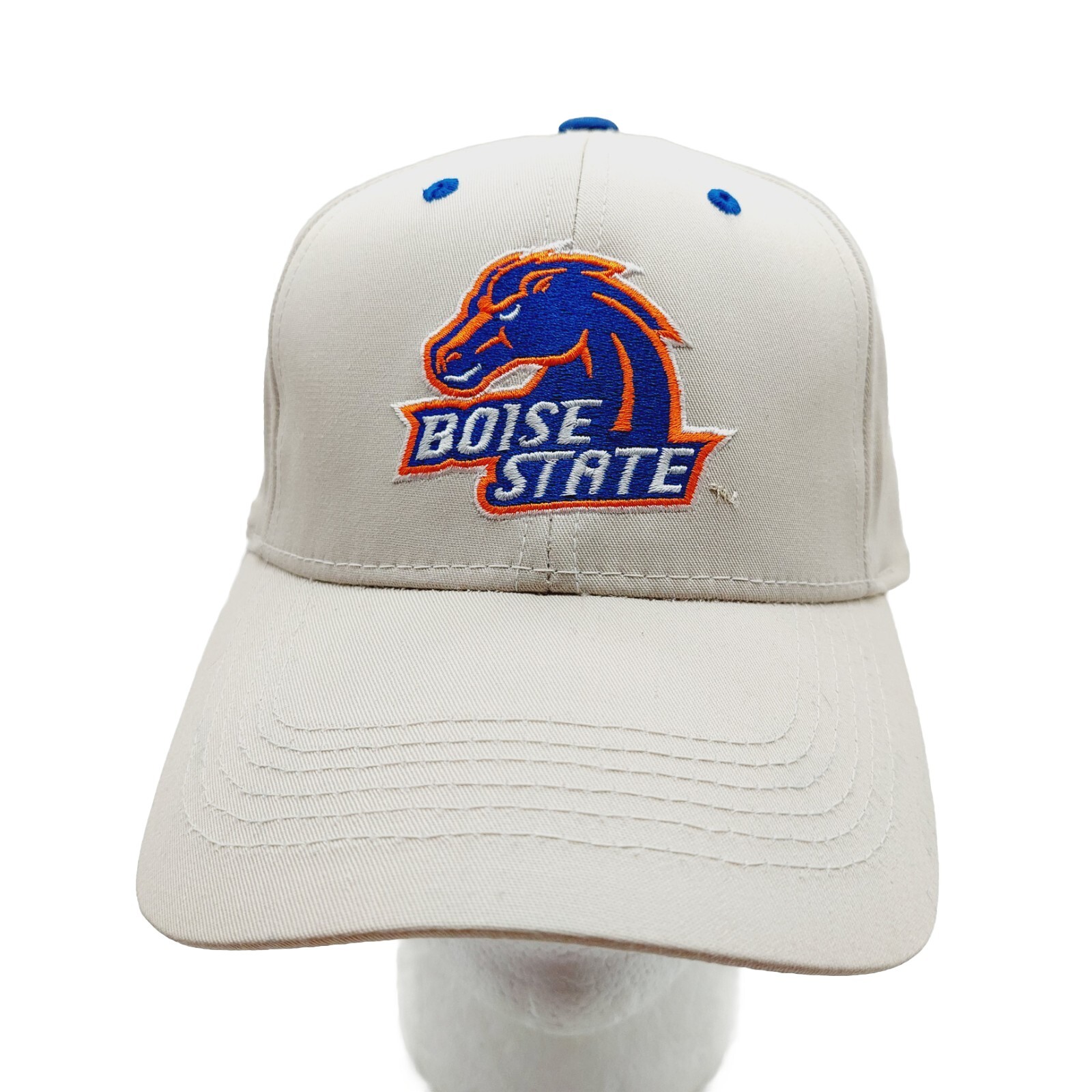 Boise State Broncos Hat NCAA White Strapback Flawed