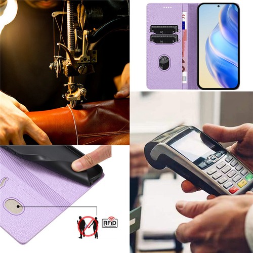 Magnetic Leather Case Wallet Flip Cover For iPhone 16e 16 15 14 13 12 11 Pro MAX - Picture 65 of 121
