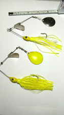 TROXELL'S, ==RARE==SPINNER/BUZZ BAITS, LOT OF 2, C.70'S, NEW SKIRTS,BB SWIVELS