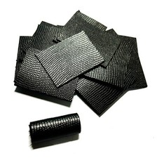 50x Violin Viola Bow Grip Shaft Cow Leather Grip Lapping Pad Cowhide 35 27mm