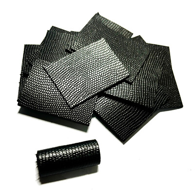 50x Violin Viola Bow Grip Shaft Cow Leather Grip Lapping Pad Cowhide 35*27mm