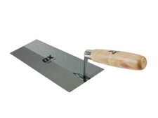 Ox Tools T017618 Trade Bucket Trowel Wooden Handle 7" / 180mm Carbon Steel Blade