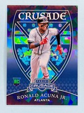 2018 Panini Crusade Blue Ice 18 Ronald Acuna Jr. Rookie Card RC #/149 Braves mvp