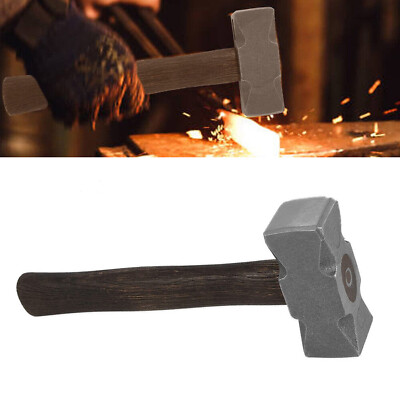 2.2LB Forging ''Square'' Hammer for Farrier Bladesmithing Blacksmith Anvil Knife