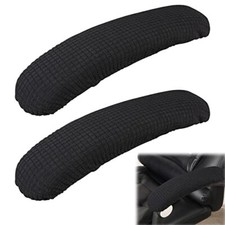 Office Chair Armrest Covers, 2Pcs Office Removable Arm Rest Covering, Black