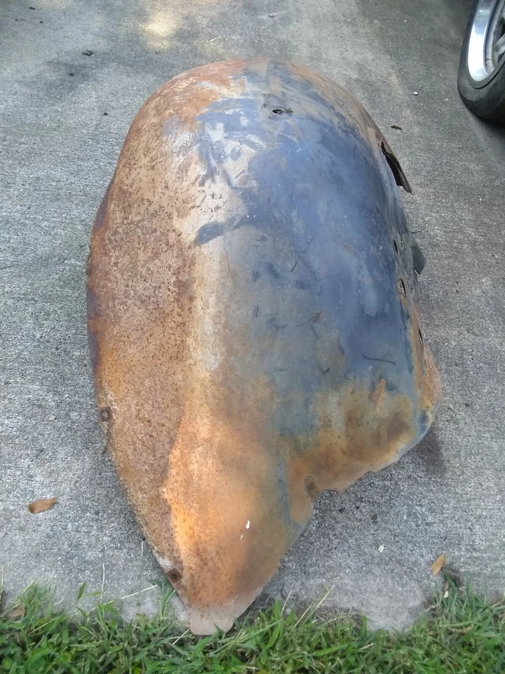 Impala Bel Air Biscayne 1966 fabricante de equipos originales LH lado del conductor guardabarros interior con extensión  Foto 3 de 4