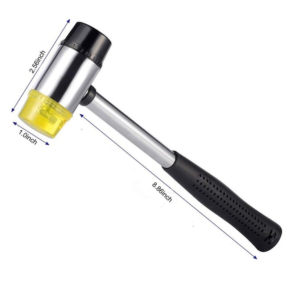 Rubber Hammer 9 Heads Tap Down Tools Knock Down Head Tap Down Tools Set