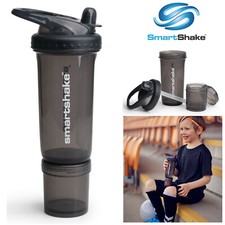 Smart Shake Protein Bottle Mixer Shaker Cup SmartShake Revive Junior Space Grey
