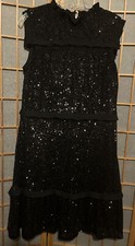 Julia Jordan Women’s Black Sequins Evening Dress Size 14