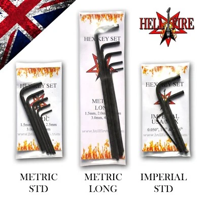 Hellfire Guitar Hex Allen Key Set Imperial & Metric