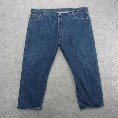 Levi's 501 Jeans Men's 50x30 Blue Medium Wash Straight Leg Jeans