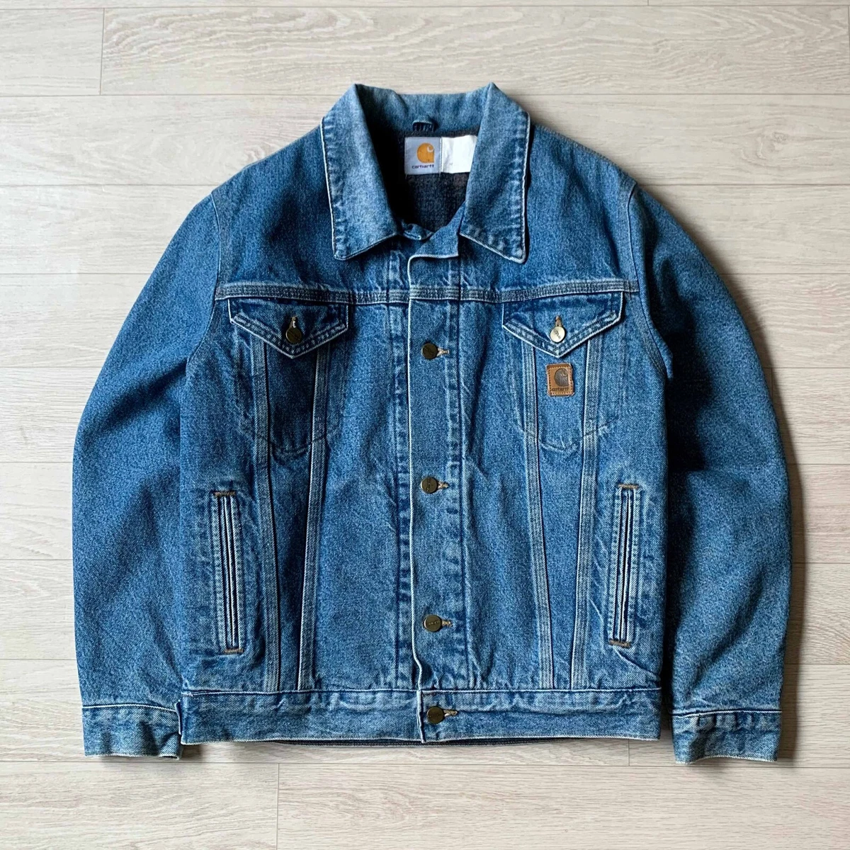 Vintage Carhartt Denim Blanket Lined Jacket