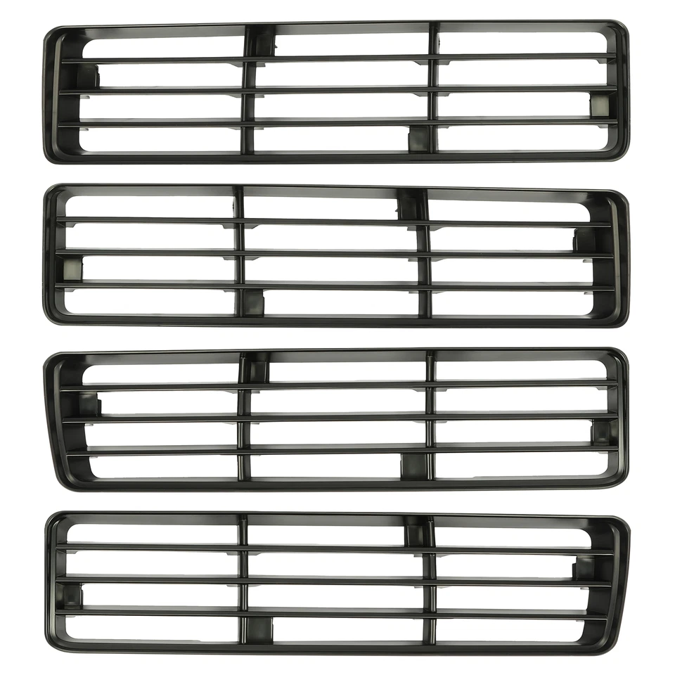 For Dodge D150 D250 W150 91-93 Left & Right Upper & Lower Grille Insert 4PCS Foto 3 de 4