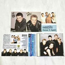 Westlife 1999 Swear It Again Taiwan OBI 8 Track Enhanced CD with Promo Postcards