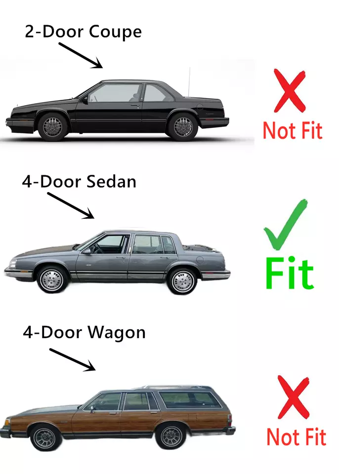 Fit Electra LeSabre Bonneville Sedan Driver Left Side Rear Door Window Glass Foto 4 de 4