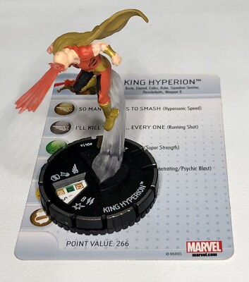 Heroclix Marvel Invincible Iron Man 041a King Hyperion Super Rare Figure w/ Card