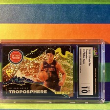 2020-21 Flux Killian Hayes #37 Troposphere Gold Sparkle Prizm Insert 10 Mint