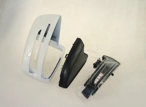 Top & Lower Passenger Side Mirror Cover W/Light Mercedes C200 C250 C300 C350 RH