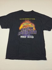 Vintage Black Sabbath "The End" 2016 Farewell Tour T-Shirt - Double Sided - READ