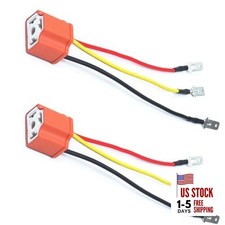 H4 Pigtail Socket Wiring Harness, Ceramic H4 9003 HB2 Wiring Harness Headlight