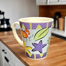 Rare Riviera Van Beers Ceramic Coffee Mug IN THE SEA Signature Housewares Cup