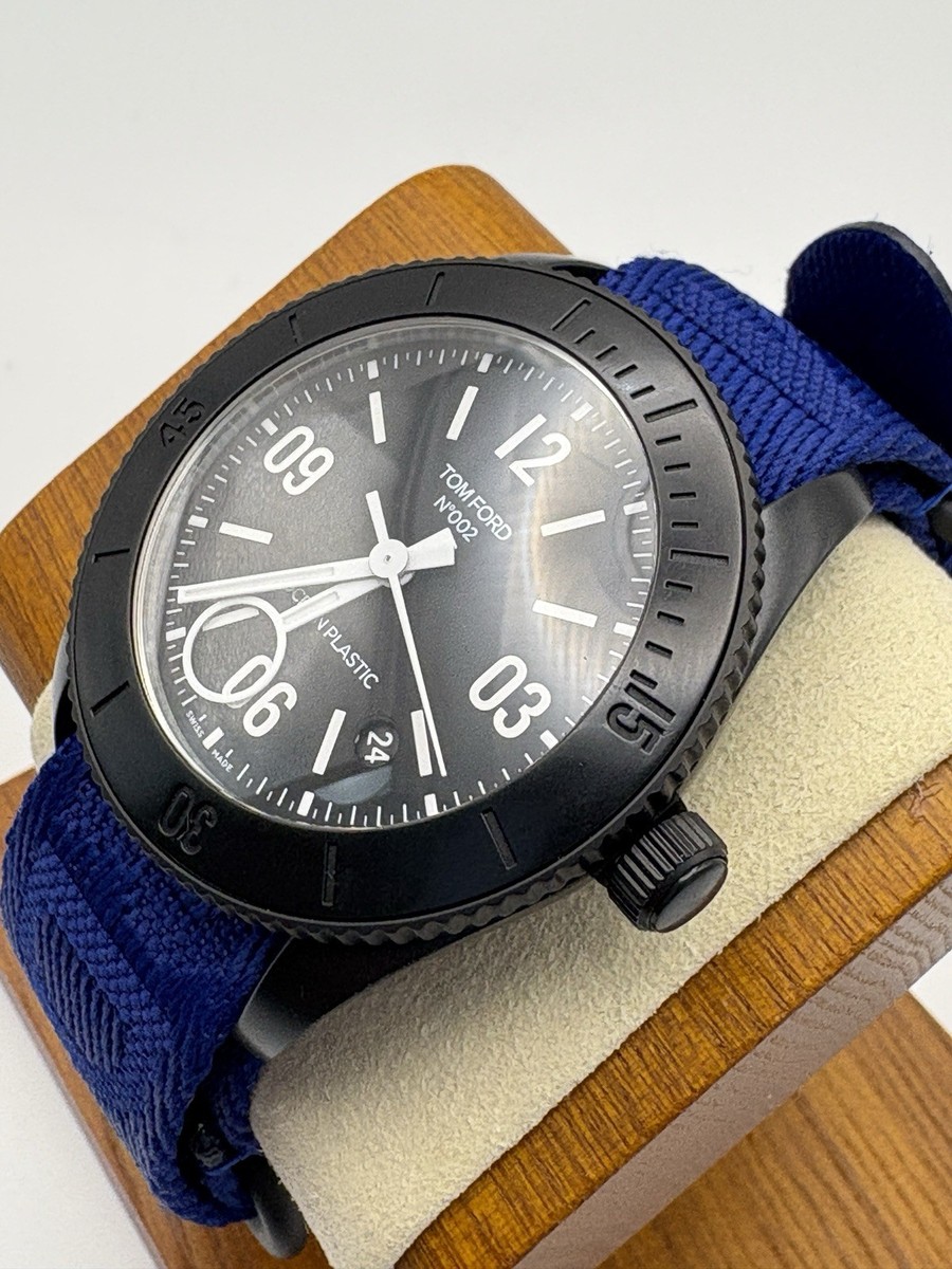Tom Ford N.002 Ocean Plastic Sport 43 mm Swiss Made Automatic