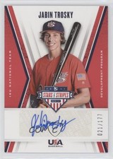 2019 Panini USA Baseball Stars & Stripes 21/177 Jabin Trosky #16U-JT Auto x5u