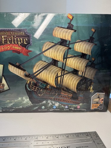 BRAND NEW CubicFun San Felipe Spanish Armada Model Ship Kit 3D Puzzle - Picture 4 of 13