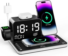 7-in-1 Wireless Charging Station: Charger Stand for Multiple Devices for Apple -