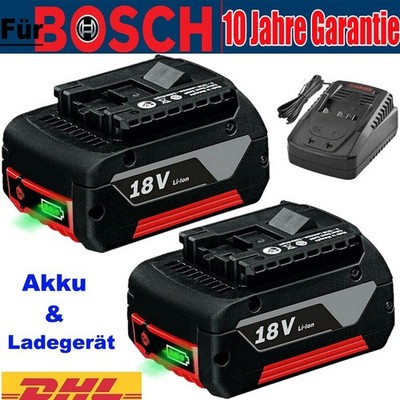 2X Für Bosch Ersatzakku BAT618 BAT609 GBA 18V 5,0Ah Li-ion GSR GSB mit LED Akku