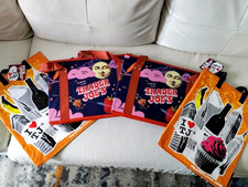 TRADER JOE'S STAND-UP COLLAPSIBLE  REUSABLE SHOPPING TOTE GIFT BAGS-4 Items  