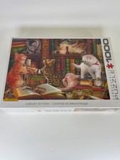 Eurographics Library Kittens 1000 Piece Jigsaw Puzzle 6000-5913 New Sealed